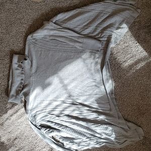Gray turtleneck poncho with sleeves. Size S/M
